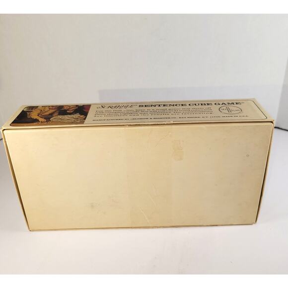 Vintage 1971 Scrabble Sentence Cube Board Game by Selchow & Righter - Picture 12 of 16